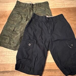 Levi’s Boys Camouflage and Navy Cargo Shorts